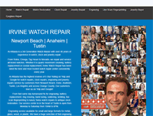 Tablet Screenshot of irvinewatchrepair.com